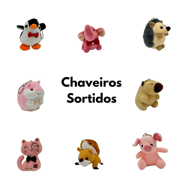 Kit Caixa de Chocolate com Chaveiro Sortido