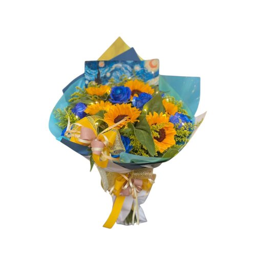 Buquê Van Gogh Noite Estrelada com Led