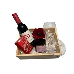 Imagem de Cesta Romântica Amor e Vinho 