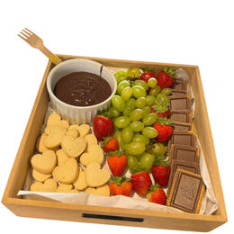 Imagem de Cesta Box Experiência Fondue: Chocolate e Frutas