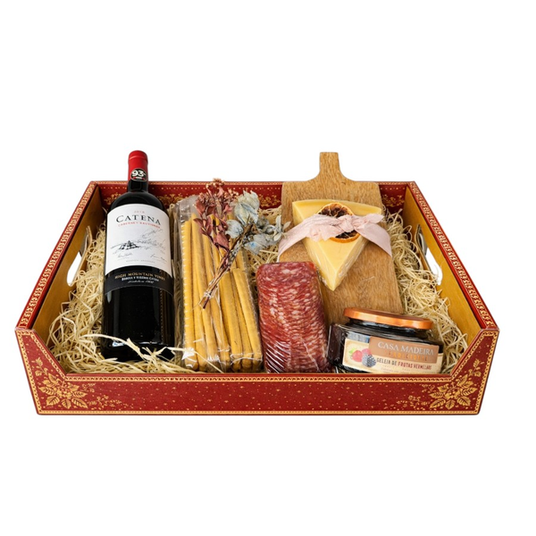 Cesta Premium Catena & Tábua de Charcutaria