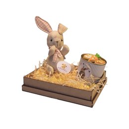 Imagem de Cesta de Páscoa Encantada com Pelúcia e Chocolates