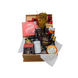 Imagem de Cesta Presente Luxo c/Vinho Português Marquês de Borba