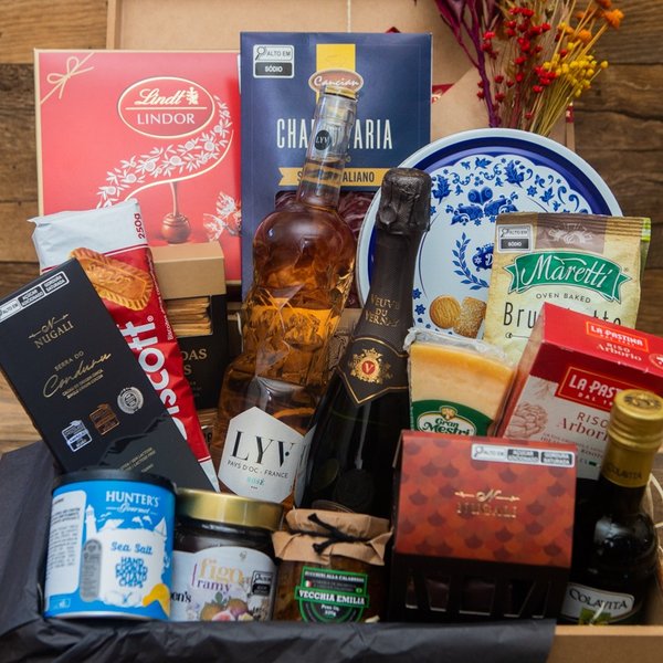 Cesta Presente Luxo Gourmet Celebração e Corporativos