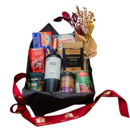 Imagem de Cesta Gourmet Presente Especial com Vinho