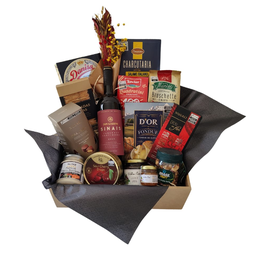 Imagem de Cesta Gourmet com Vinho e Fondue 
