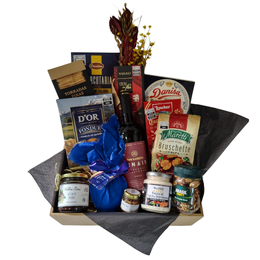 Imagem de Cesta Gourmet Coração de Chocolate & Fondue