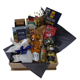 Imagem de Cesta Gourmet Romance Rosè com Fondue