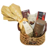 Cesta com Ovo de Páscoa e Chocolates Nugali