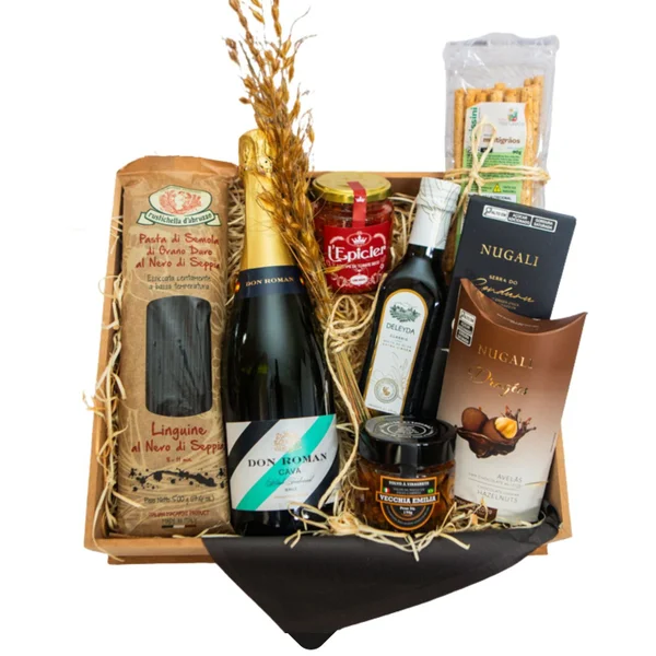 Cesta Gourmet Pasta Italiana ao Nero com Polvo