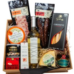 Imagem de Cesta Gourmet Queijos & Vinho