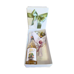 Imagem de Cesta Vinho e Flores