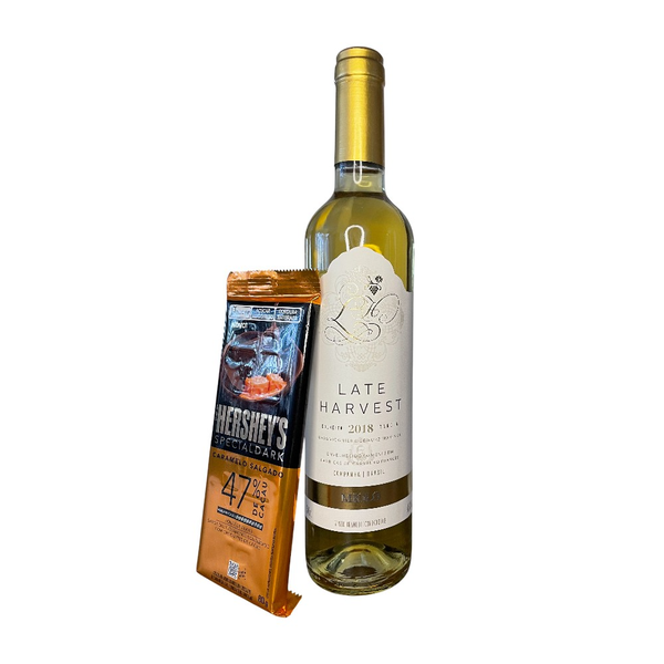 Kit Licor Late Harvest e Chocolate Caramelo Salgado
