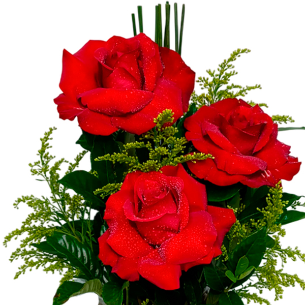 Arranjo de 3 Rosas Importada