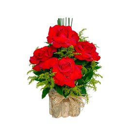 Imagem de arranjo 4 Rosas Importada