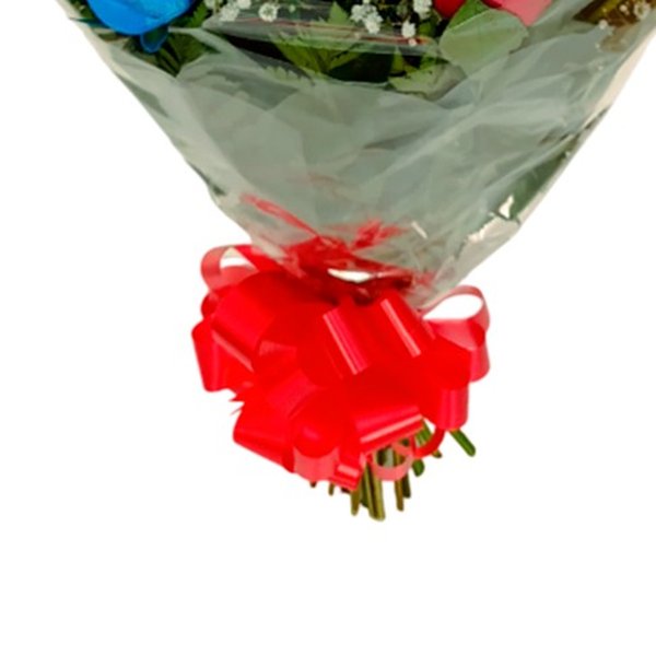Buque 12 Rosas Coloridas
