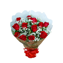 Imagem de Buquê 12 Rosas Vermelhas Tradicional