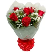 Buquê 6 Rosas Vermelhas Tradicionais