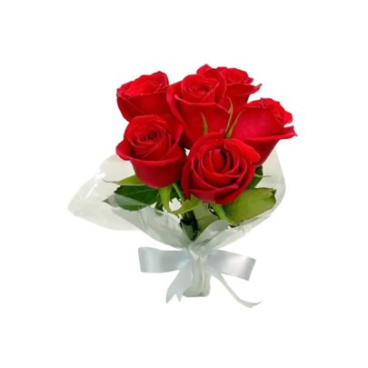 Buque Linda 6 Rosas Vermelhas