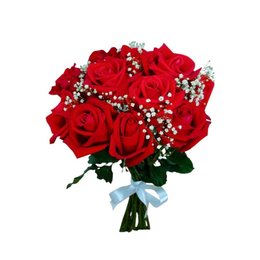 Imagem de Buque 12 Rosas Vermelhas com Gipso