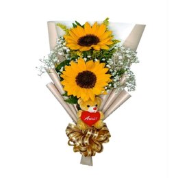 Imagem de Ramalhete Girassol Luz Do Amanhecer Luxo 