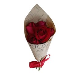 Imagem de Cone 5 Rosas Vermelhas Lindas