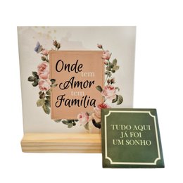 Imagem de Kit Família Onde Tem Amor Tem Família