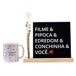 Imagem de Kit Filme, Pipoca e Conchinha