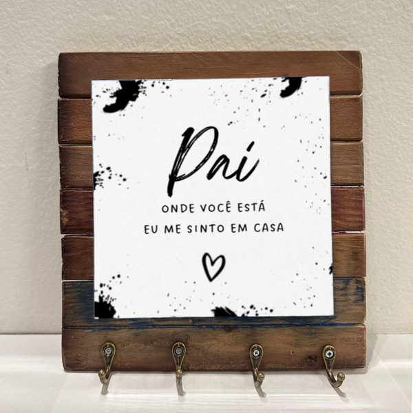 Kit Pai Porta Chaves e Caneca