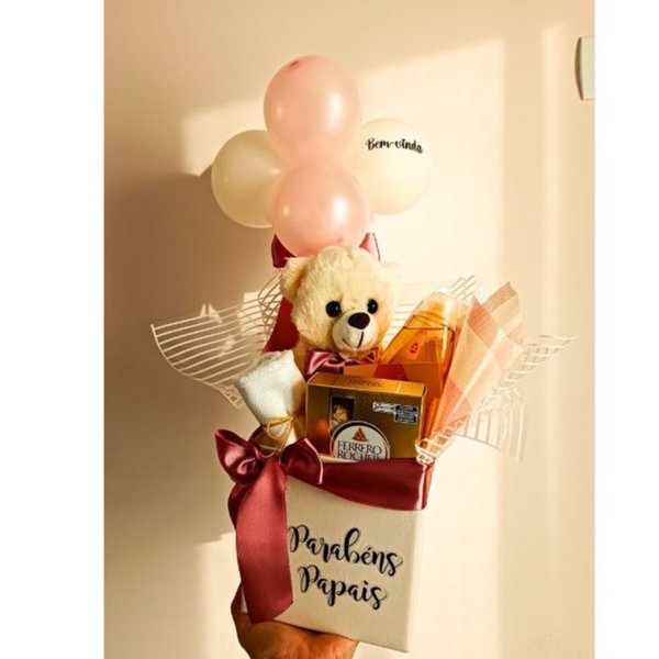 Box Maternidade Menina Rosa