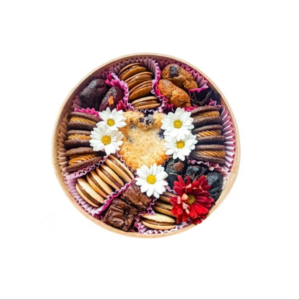 Cesta Presente Encanto Bakebox Redonda