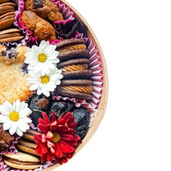 Cesta Presente Encanto Bakebox Redonda