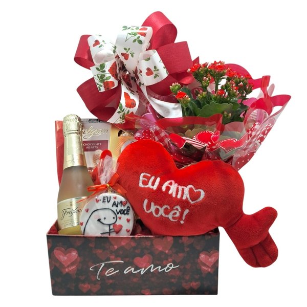 Caixa Romântica Carinho Pelúcia 