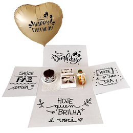 Imagem de Box Aniversário Celebre Bolo, Doces e Salgados 