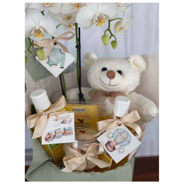 Cesta Box de Presente Maternidade Baby Boy