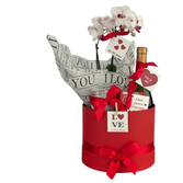Box Romântica Orquídea e Chocolates
