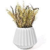 Vaso Diamante Cimento Branco 13cm