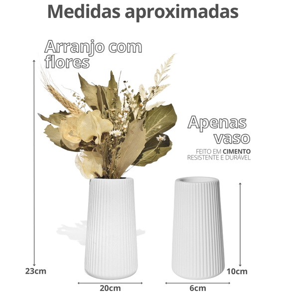 Arranjo De Flores Secas Decorativo Vaso Garrafa Listra