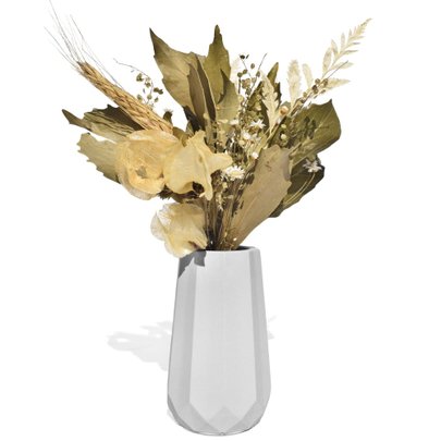 Arranjo De Flores Secas Decorativo Vaso Garrafa Losang