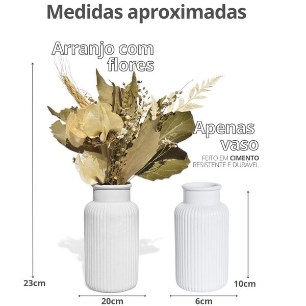 Arranjo De Flores Secas Vaso Decorativo Garrafa Listra