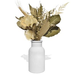 Imagem de Arranjo De Flores Secas Decor Vaso Garrafa Lisa Class