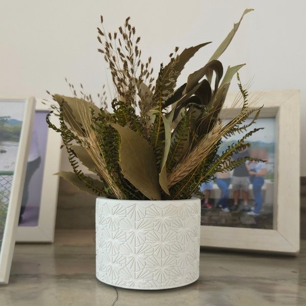 Arranjo De Flores Secas Decorativo Vaso Estados Bahia
