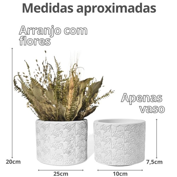 Arranjo De Flores Secas Decorativo Vaso Estados Bahia