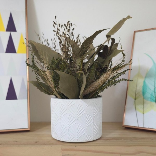 Arranjo De Flores Secas Decorativo Vaso Estados Amazon