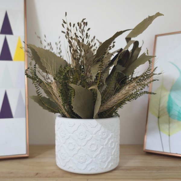 Arranjo De Flores Secas Decorativo Vaso Estados Rio