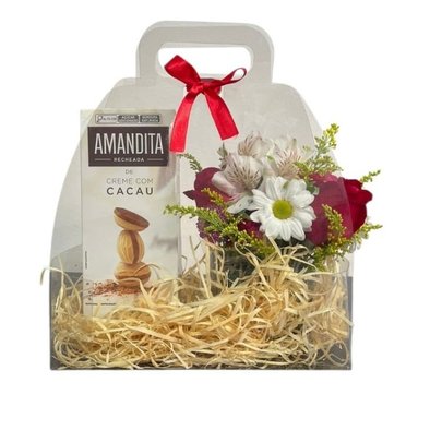 GlassBloom - Arranjo Floral com Amanditas