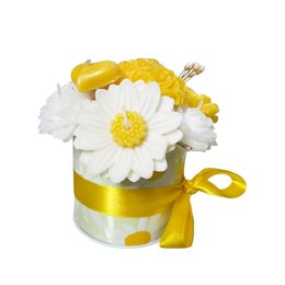 Imagem de Arranjo Flores de Velas Aromáticas Amarelas