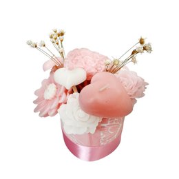 Imagem de Arranjo Flores de Velas Aromáticas Rosa
