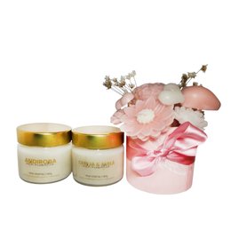 Imagem de Kit Arranjo de Flores Aromáticas Rosas