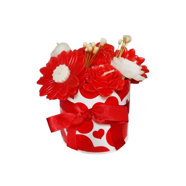 Kit Arranjo de Flores Aromáticas Vermelhas